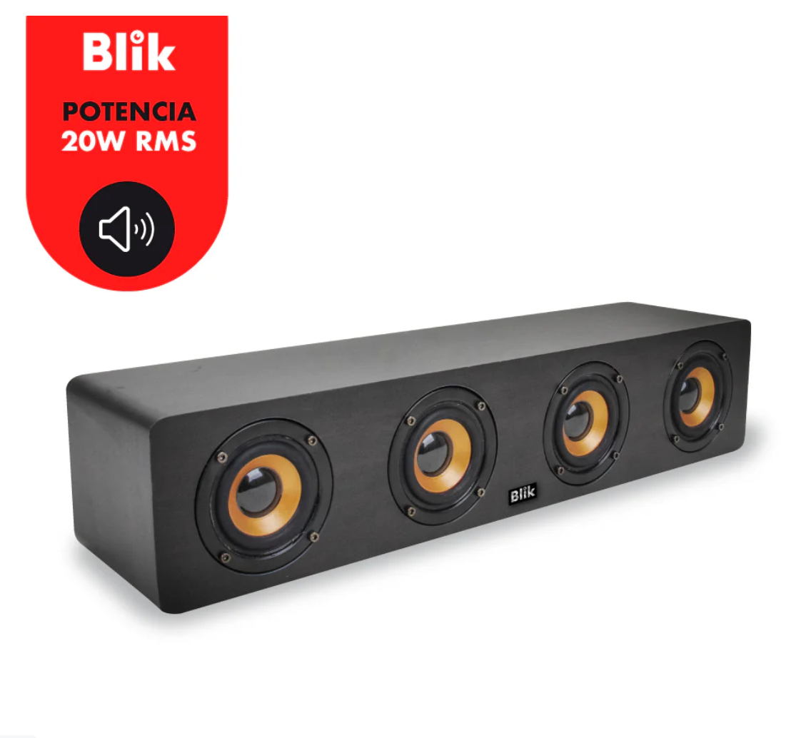 Parlante Bluetooth Portátil Blik Rockwood Negro (20W, 10 Hrs, Radio FM, USB) 1 Parlante Bluetooth Portátil Blik Rockwood Negro (20W, 10 Hrs, Radio FM, USB)