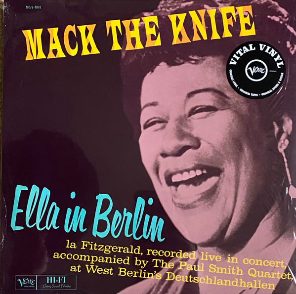 Ella Fitzgerald - Mack The Knife - Ella In Berlin (Vinilo, Ed. Europe, 2019) 1 Ella Fitzgerald - Mack The Knife - Ella In Berlin (Vinilo, Ed. Europe, 2019)