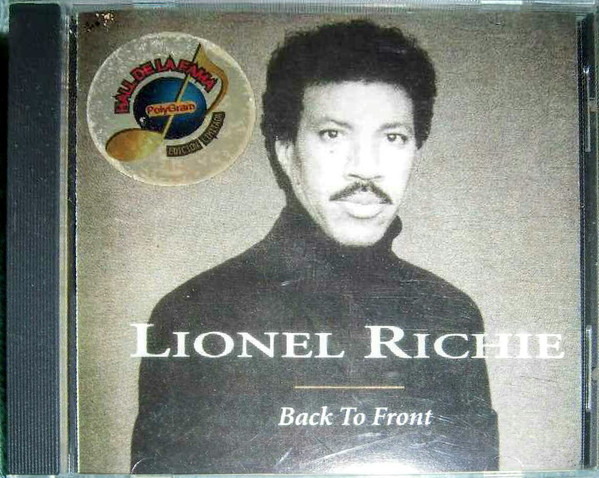 Lionel Richie - Back To Front (CD, Ed. US, 1996) 1 Lionel Richie - Back To Front (CD, Ed. US, 1996)